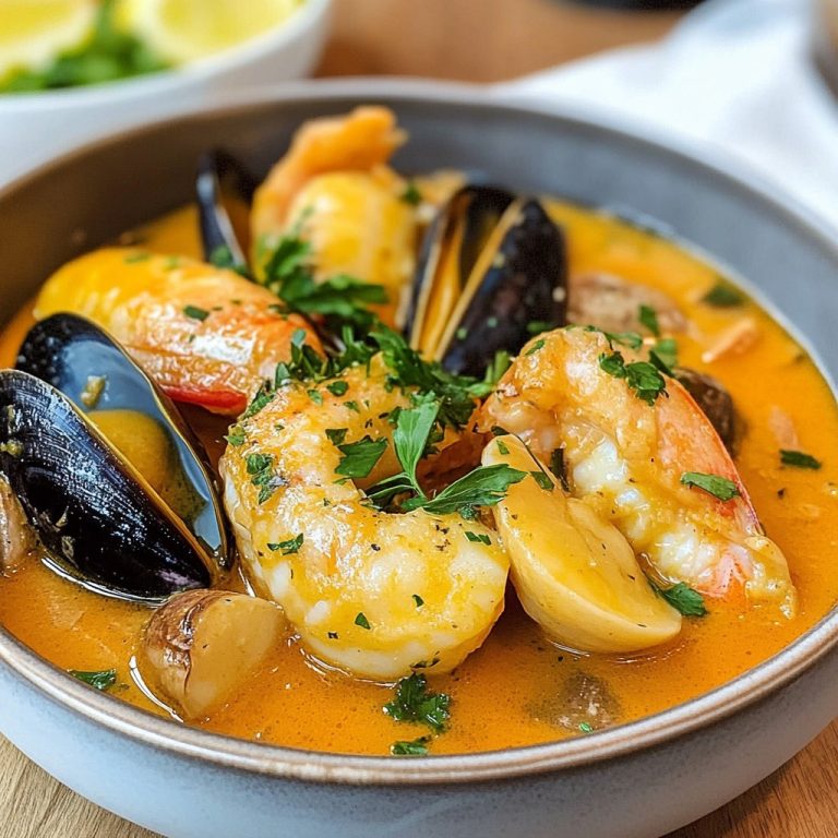 Tocană de fructe de mare în stil mediteranean