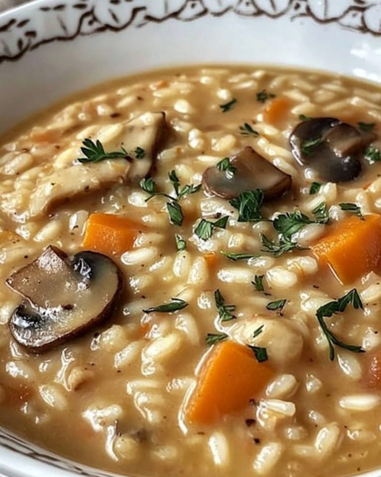 Risotto z borowikami, dynią i kiełbasą