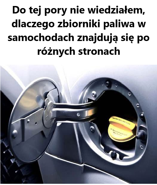 Dlaczego zbiorniki paliwa umieszczono po różnych stronach samochodu?