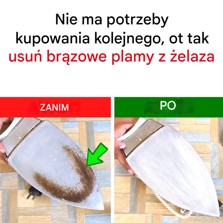 Jak usunąć brązowe plamy z żelazka?