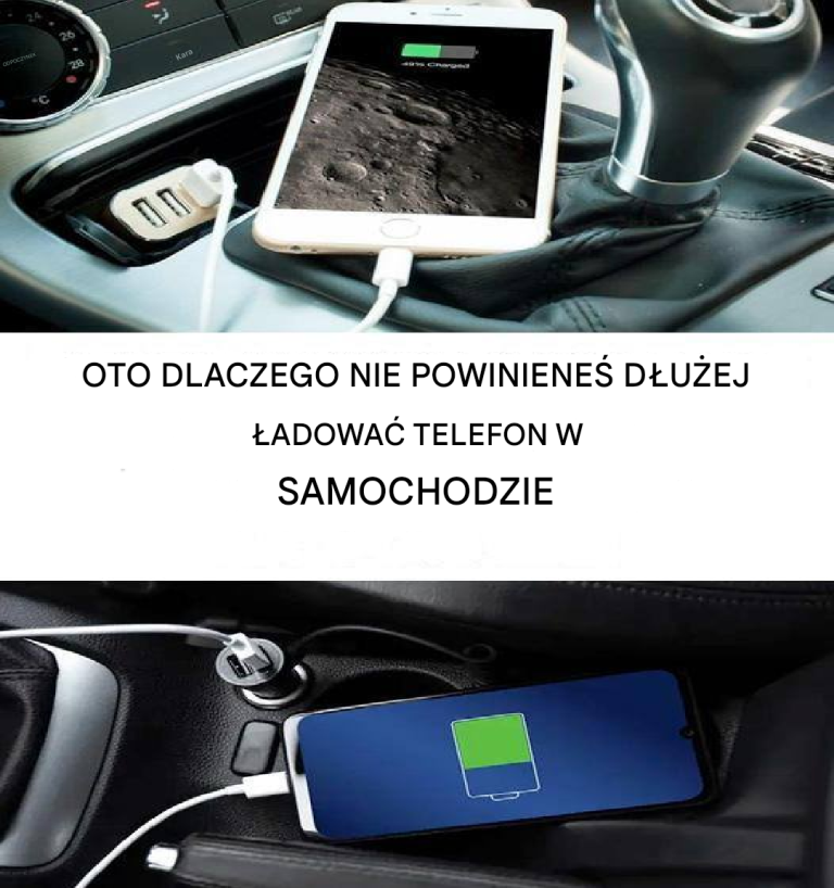 Dlaczego warto unikać ładowania telefonu w samochodzie?