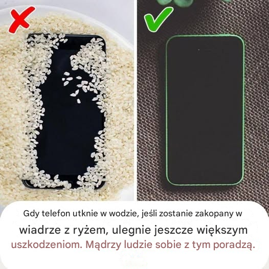 Dobre porady jak obchodzić się z telefonem uwięzionym w wodzie