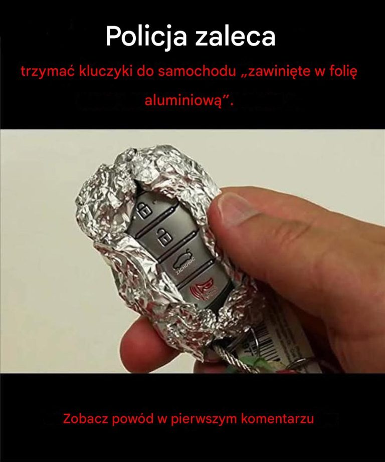 Już dziś zacznij owijać klucze folią aluminiową.