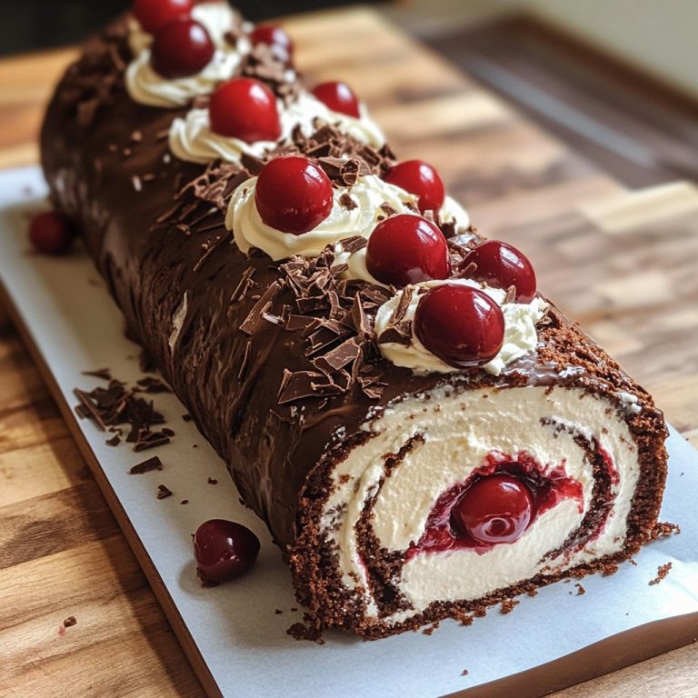 Dekadencka rolada szwajcarska z regionu Black Forest Idealne marzenie o smaku czekolady i wiśni!