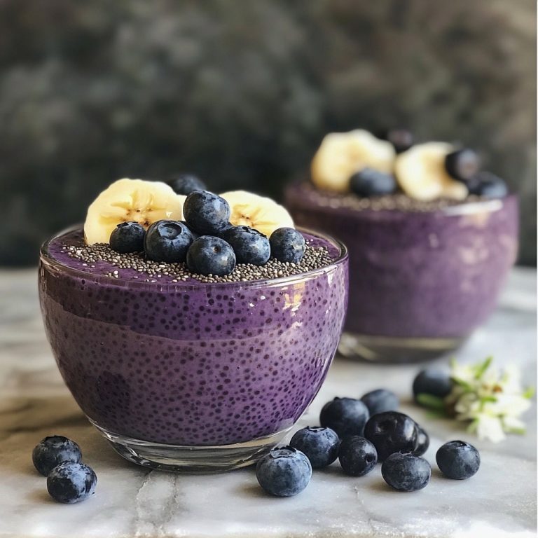 Pudding z jagodami i chia Twoje śniadanie bogate w przeciwutleniacze!