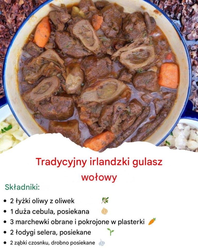 Tradycyjny irlandzki gulasz wołowy