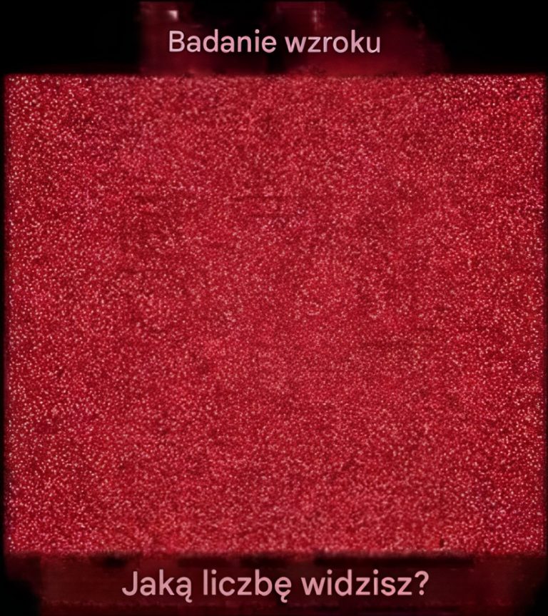 Co widzisz, gdy spojrzysz na ten test wzroku?