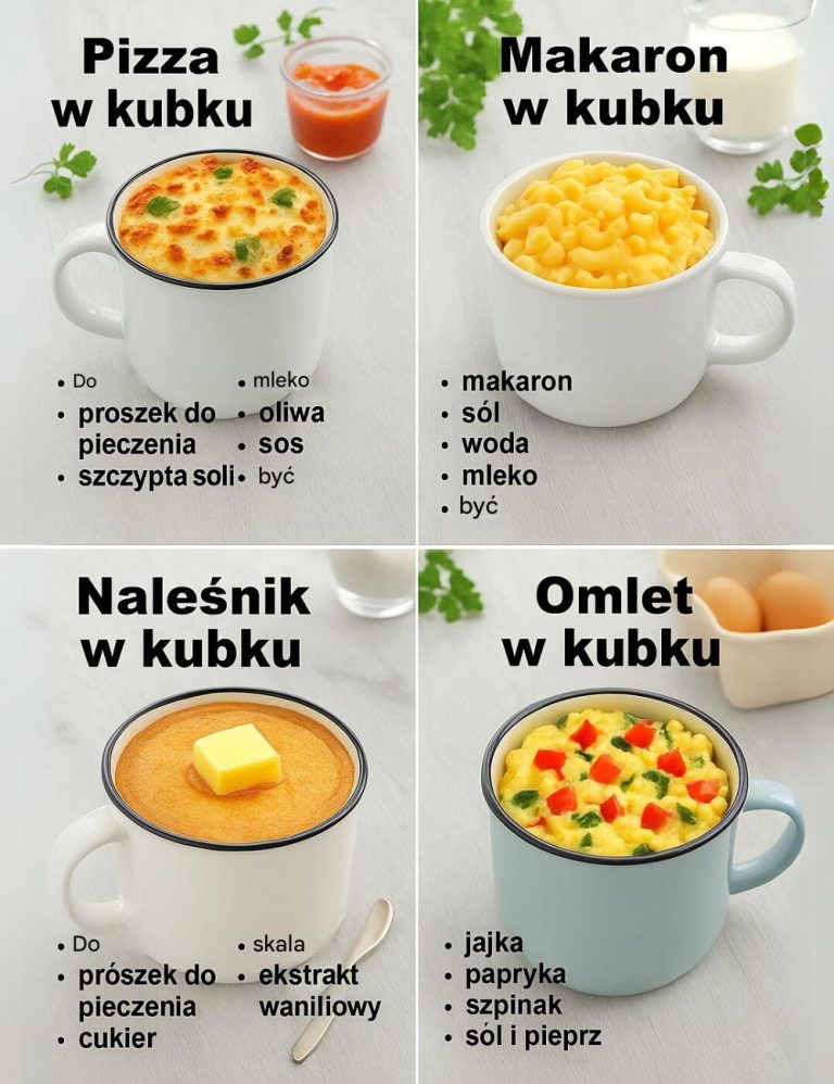 4 przepisy na szybkie i smaczne dania z mikrofalówki