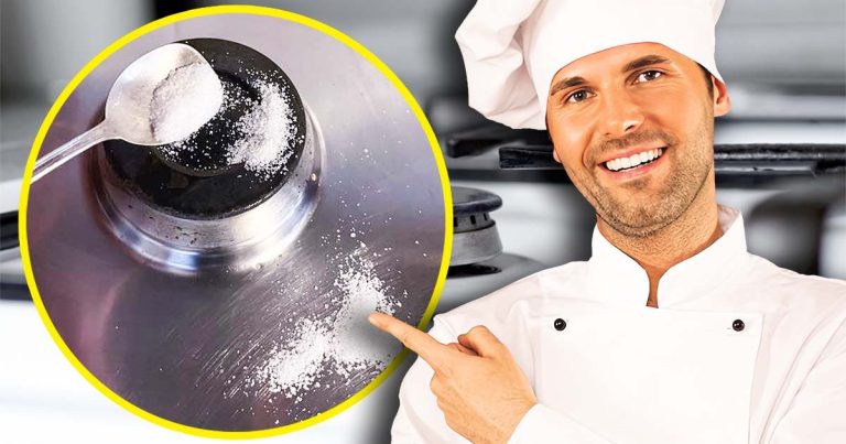 Jak usunąć brud z kuchenki za pomocą soli?