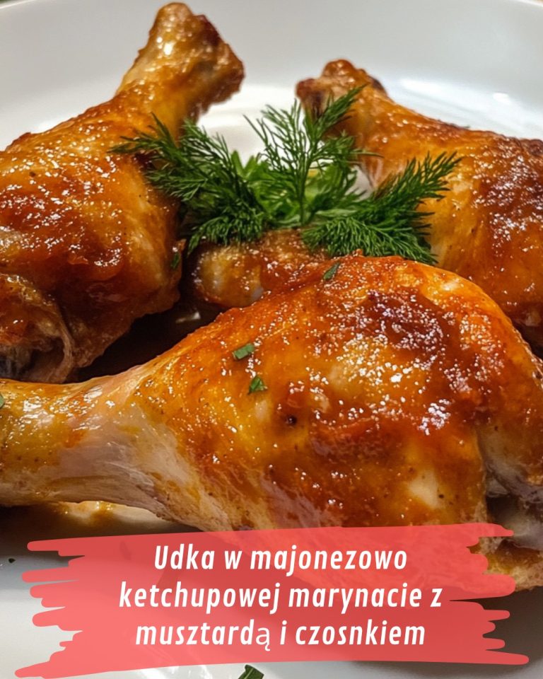 Udka w majonezowo ketchupowej marynacie z musztardą i czosnkiem – smaczne a nawet bardzo smaczne 