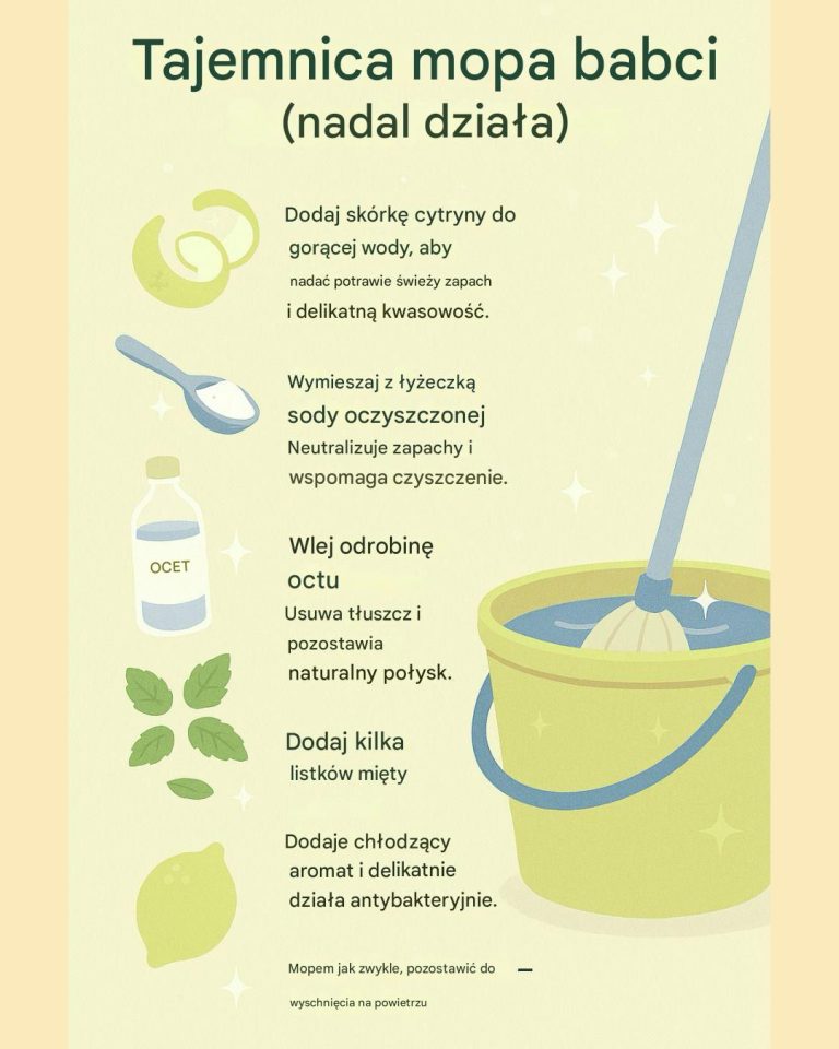 Sekret Babci z Wodą do Mopowania (Wciąż Działa!)
