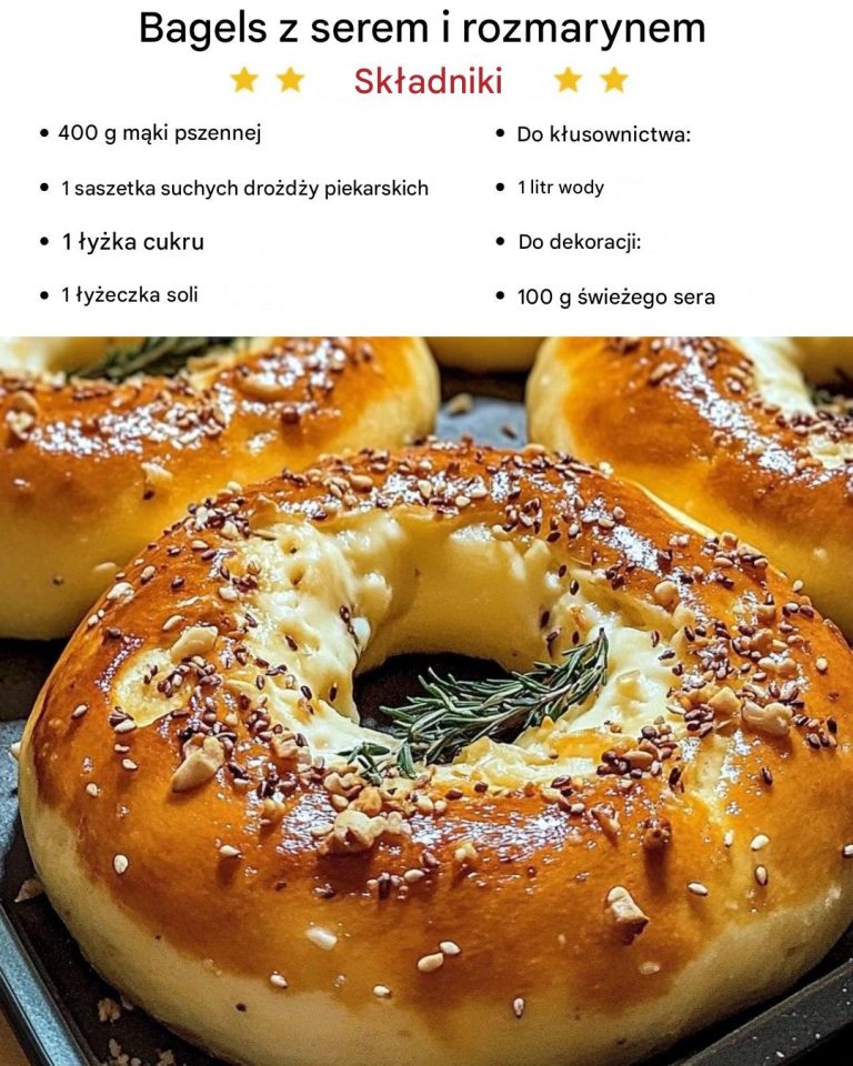 Przepis: Bagels z serem i rozmarynem