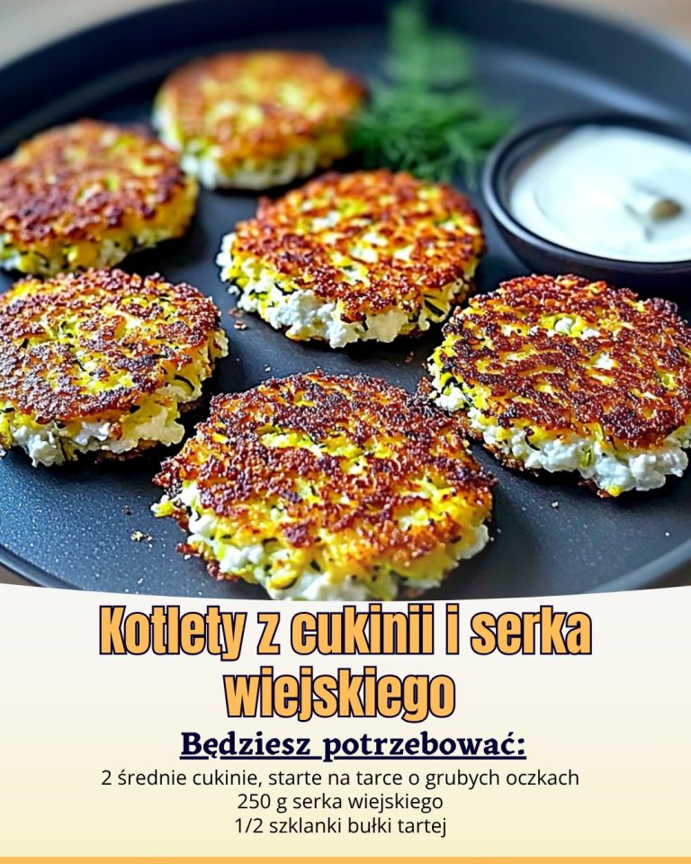 Kotlety z cukinii i serka wiejskiego