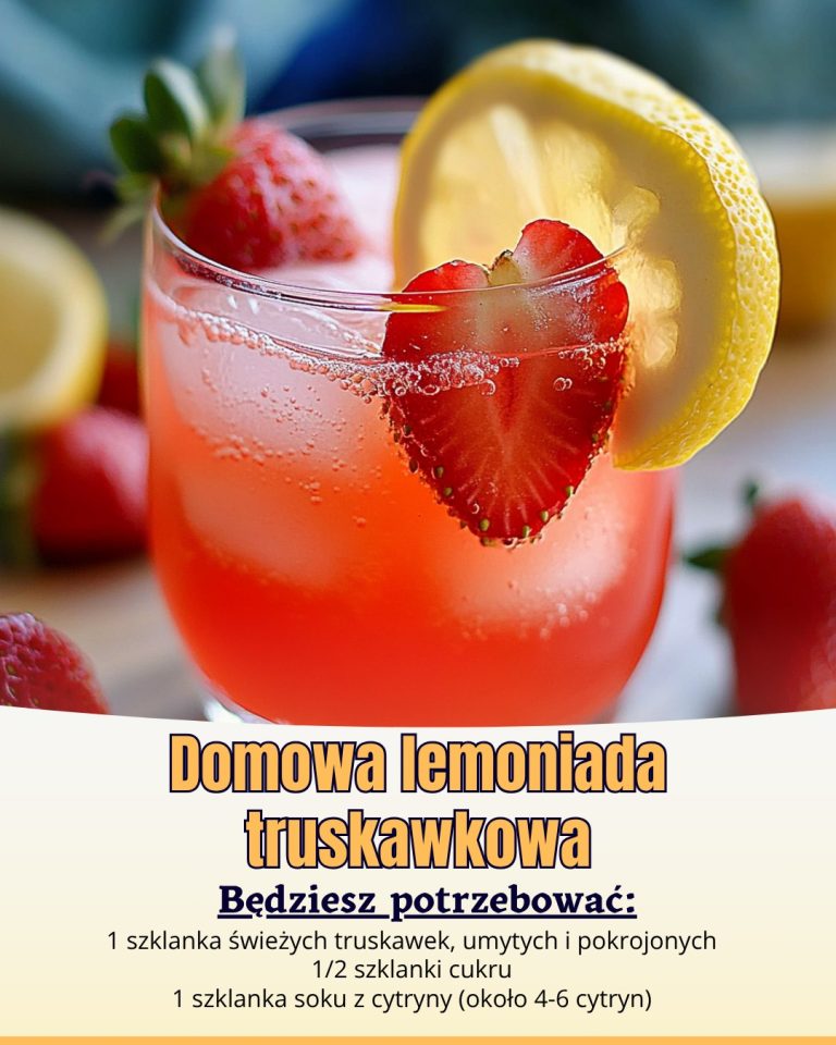 Domowa lemoniada truskawkowa