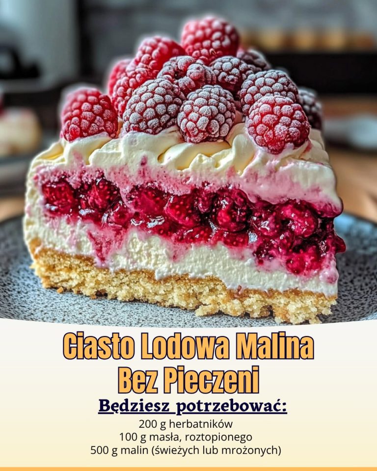 Ciasto Lodowa Malina Bez Pieczeni