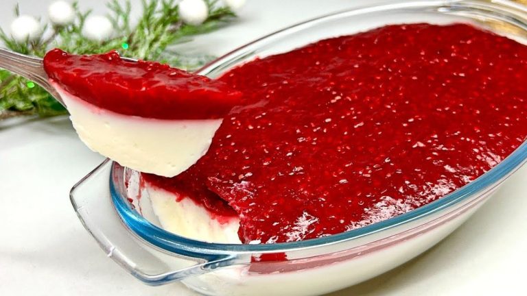 Domowy deser w 5 minut, którego jedzenie nigdy mi się nie znudzi. Bez pieczenia! Nie zawiera żelatyny!