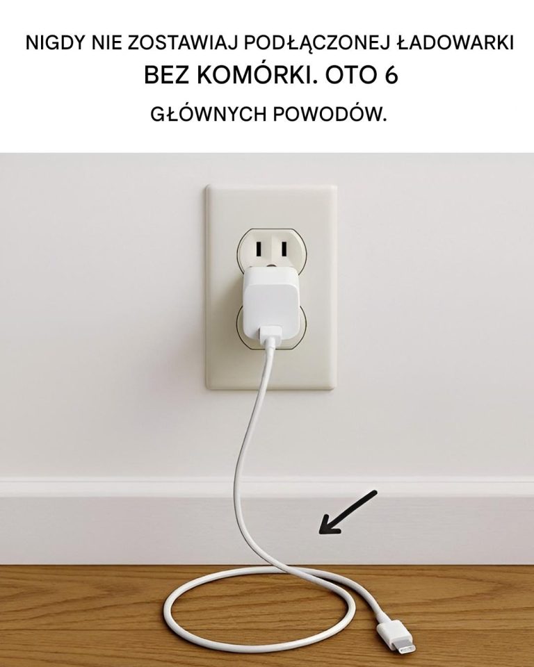 Dlaczego nigdy nie należy zostawiać ładowarki podłączonej do telefonu bez telefonu komórkowego