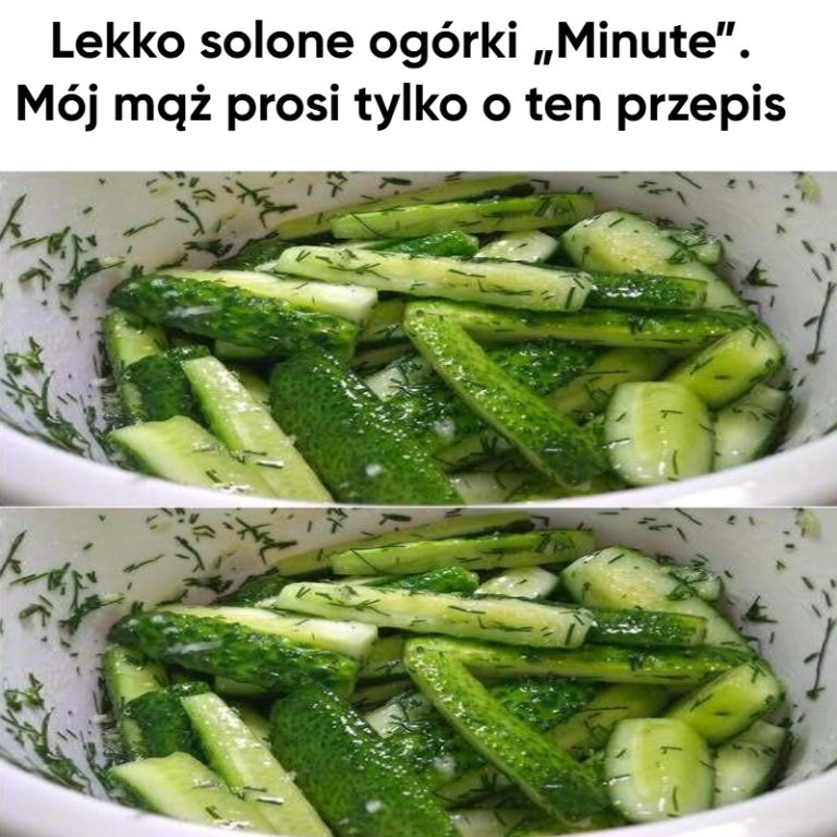 Lekko solone ogórki „Minute”. Mój mąż prosi tylko o ten przepis